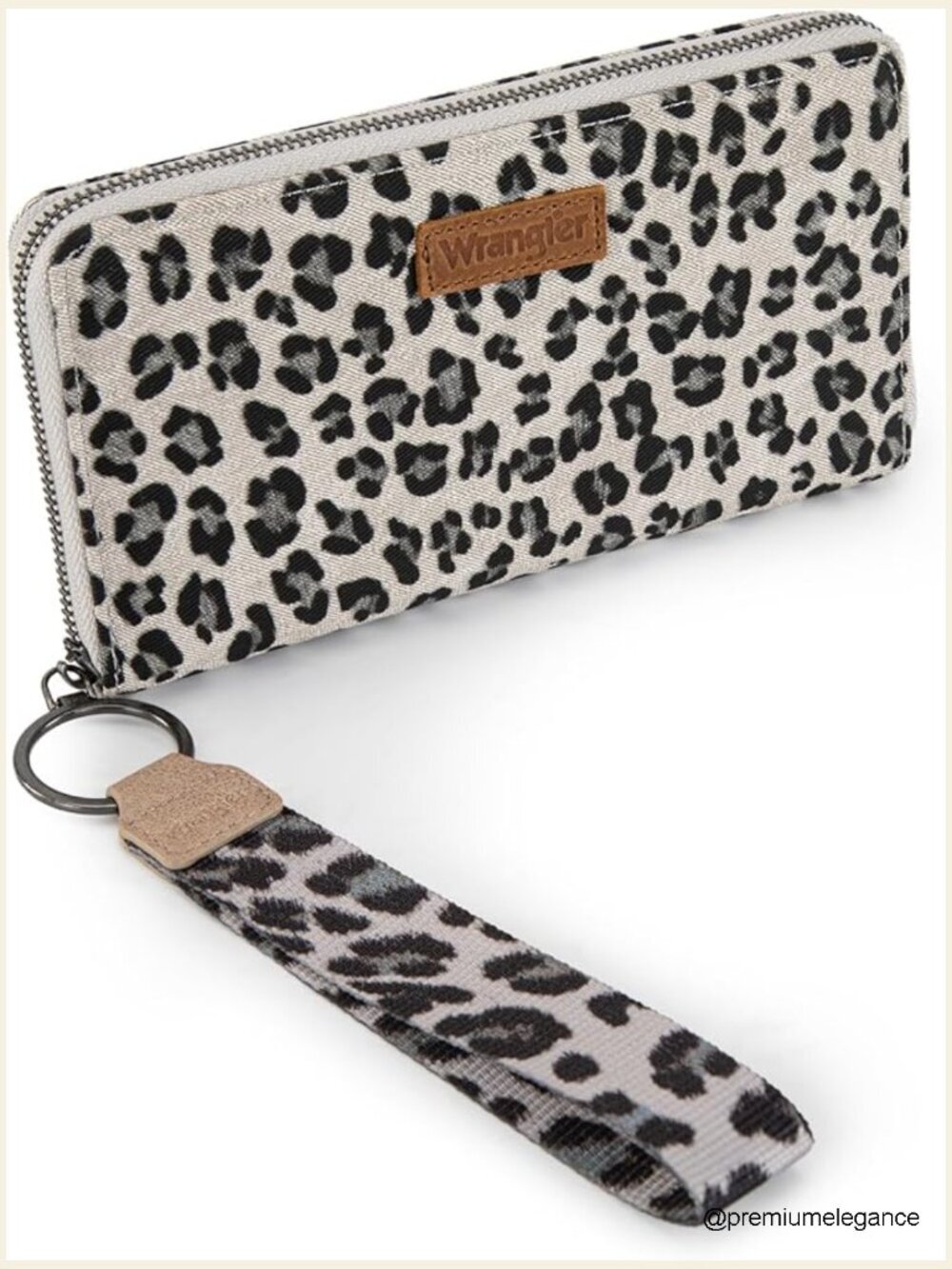 Wristlet Wallet Card Holder with Zipper Pocket